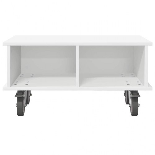 TV-bord Hvid 68,5 x 35 x 35 cm Konstrueret træ