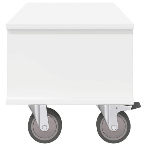 TV-bord Hvid 68,5 x 35 x 35 cm Konstrueret træ