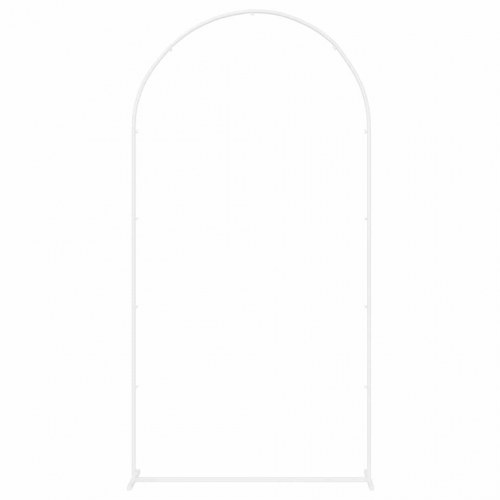 Bryllupsbue - hvid stål, 100 × 39 × 200 cm