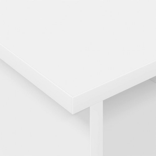TV-bord på hjul - hvid 100 × 35 × 35 cm i konstrueret træ