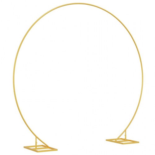 Bryllupsbue - guld rund bue i stål 220 × 45 × 200 cm