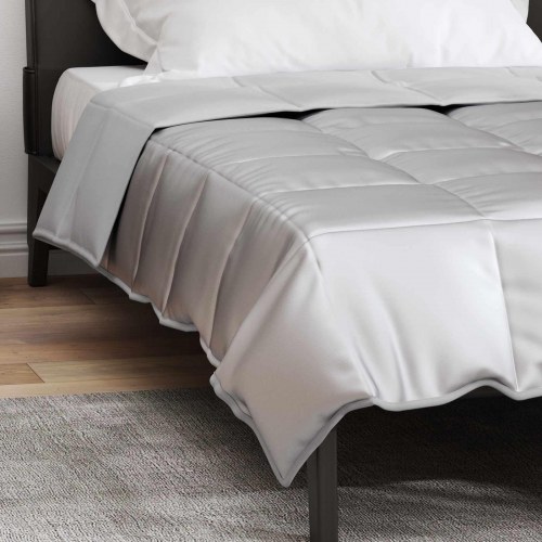 Sommer dyne Sølv 220 x 140 cm Satin og Mikrofiber