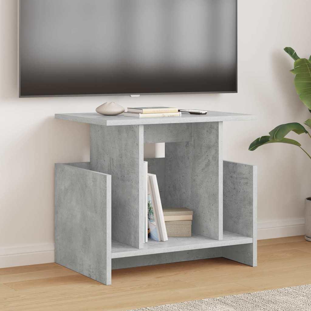 TV-bord 2 stk Beton Grå 50 x 35 x 45 cm Konstrueret træ
