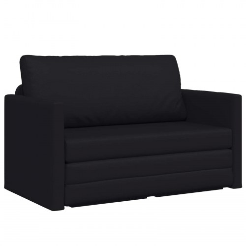 Foldesofa seng Sort 124 x 71 x 78 cm PVC