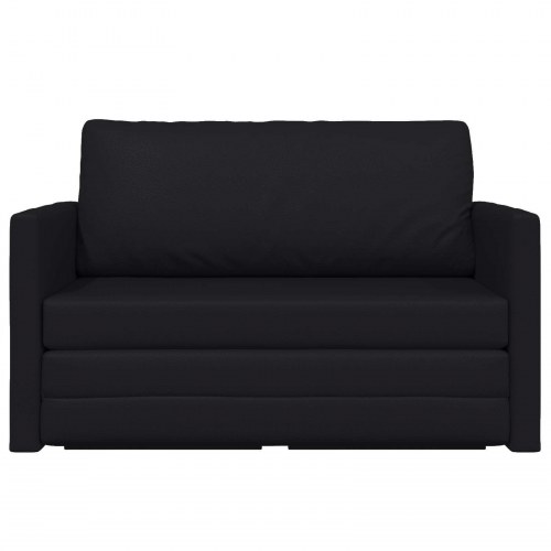 Foldesofa seng Sort 124 x 71 x 78 cm PVC