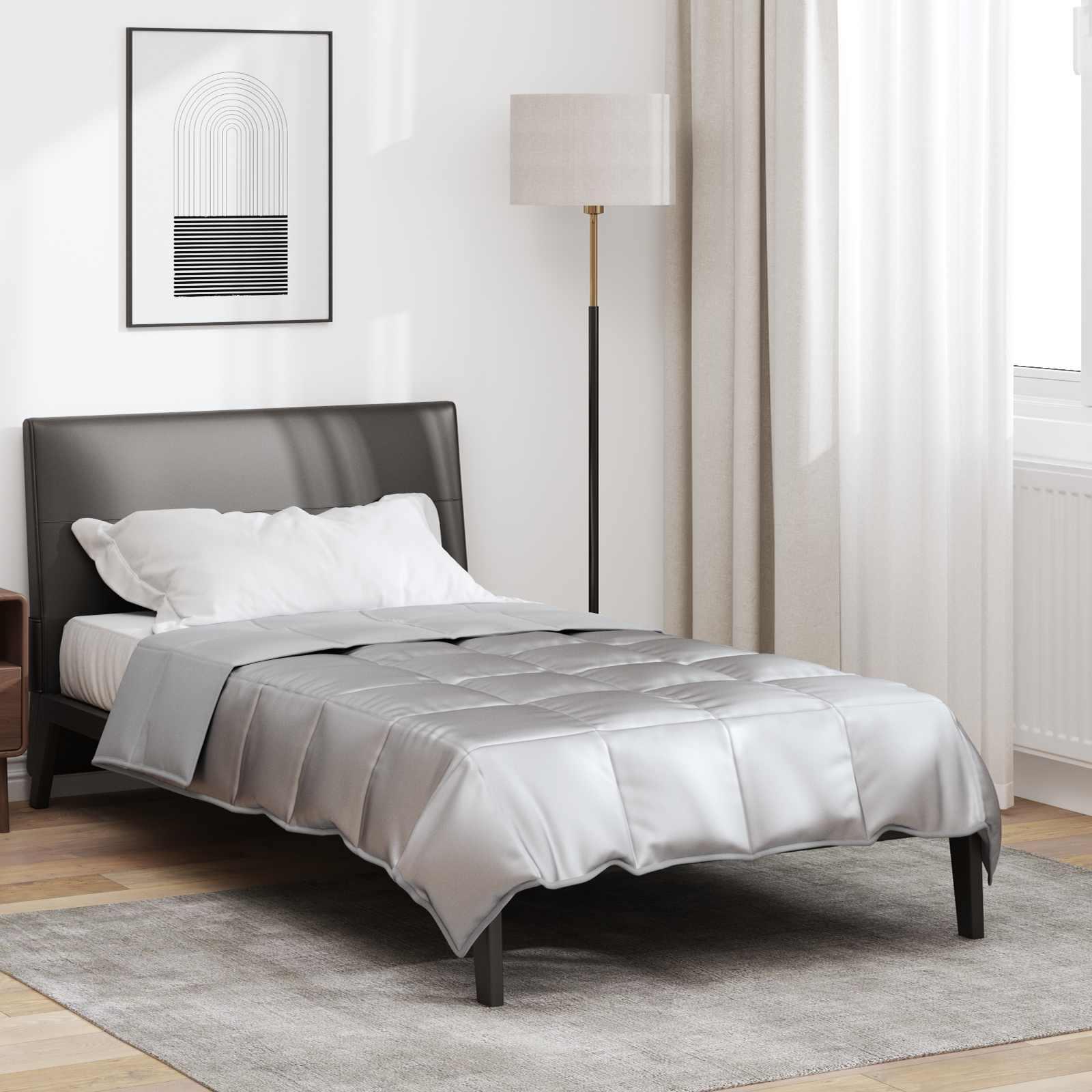 Sommer dyne Sølv 200 x 155 cm Satin og Mikrofiber