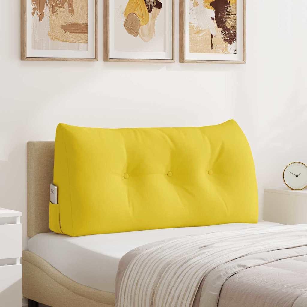 Rygpude Lys Gul 100 x 24 x 50 cm Stof