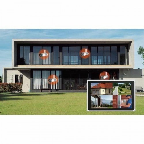 Link2Home overvågningskamera-sæt - 2 enheder med LCD-skærm og Wi‑Fi