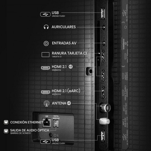 Hisense 75A7K 75" QLED 4K Smart TV med HDR og Dolby Vision/Atmos