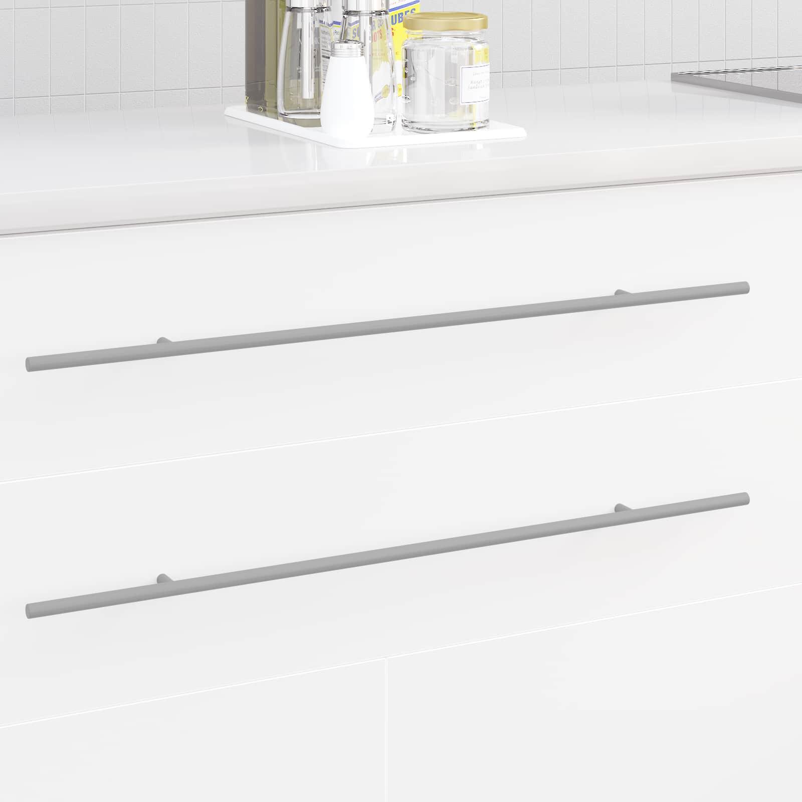 Skab Håndtag 12 stk Sølv 1700mm Rustfrit stål