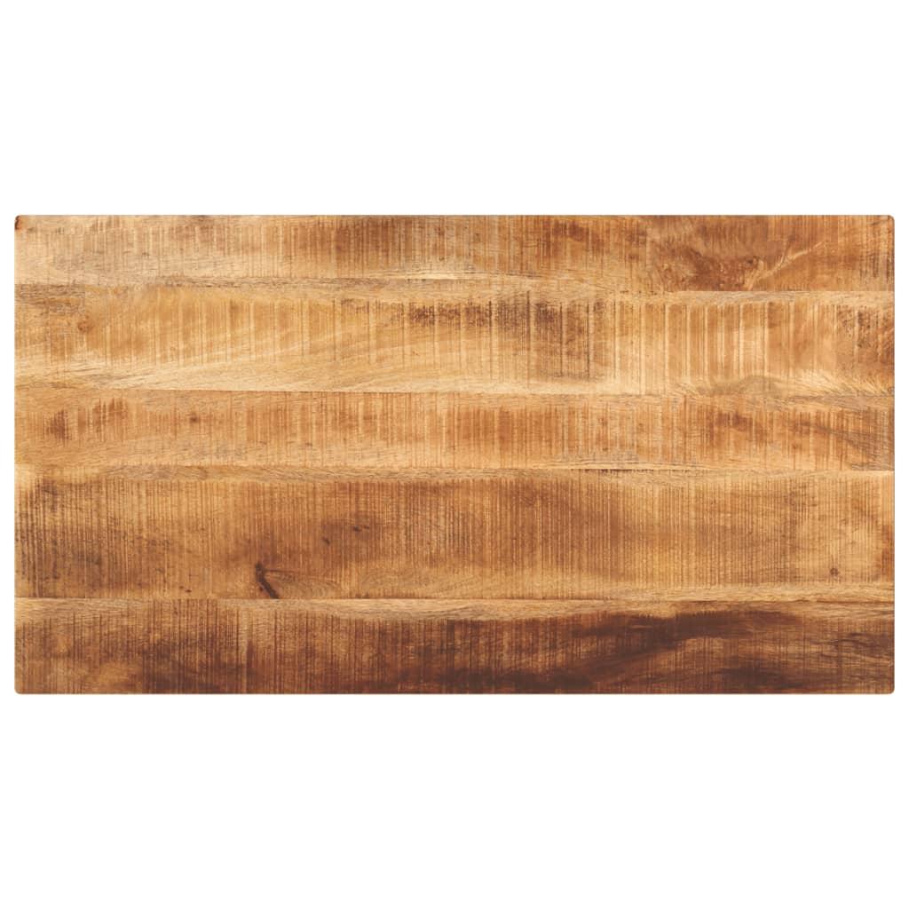vidaXL bordplade 100x60x3,8 cm rektangulær massivt ru mangotræ