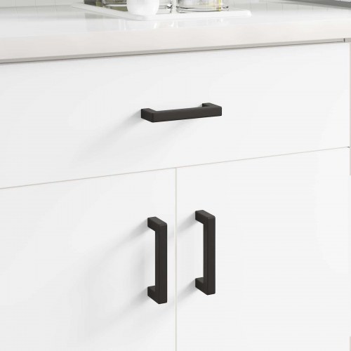 Møbel Håndtag 429 stk Sort 110 x 12 x 36 mm Jern