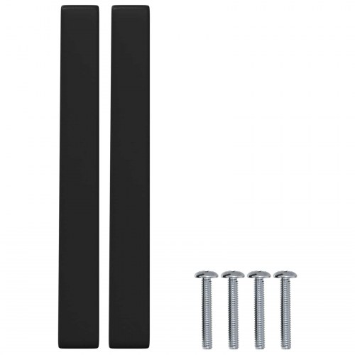 Møbel Håndtag 429 stk Sort 110 x 12 x 36 mm Jern