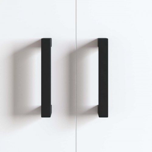 Møbel Håndtag 429 stk Sort 110 x 12 x 36 mm Jern