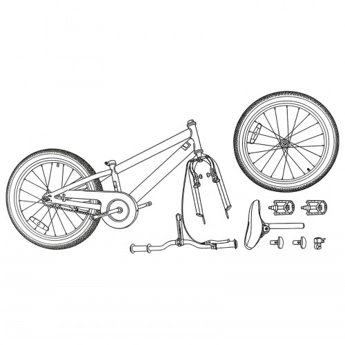 Mountainbike 20 tommer 6-Speed til 5-8 år gamle Sort