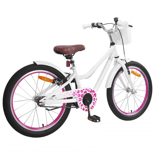 Børnecykel 20 tommer til børn i alderen 6-11 år Hvid