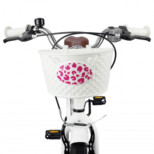 Børnecykel 20 tommer til børn i alderen 6-11 år Hvid