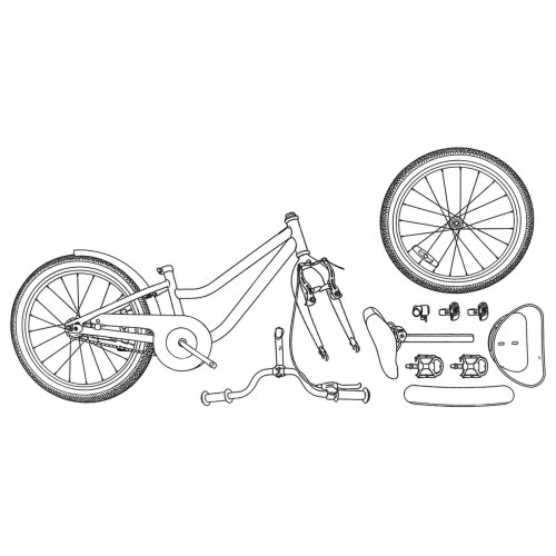 Børnecykel 20 tommer til børn i alderen 6-11 år Hvid