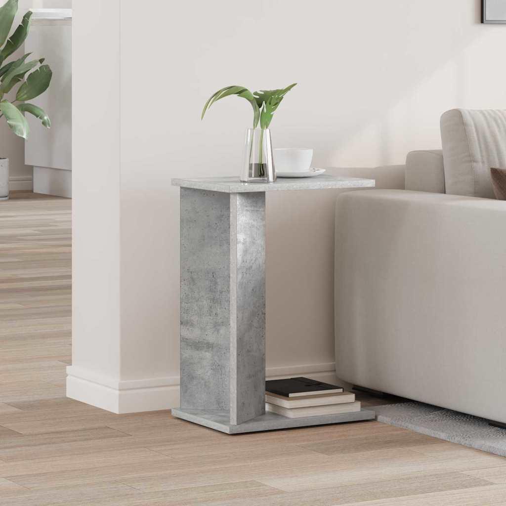 Endebord Beton Grå 35 x 25 x 50 cm Konstrueret træ