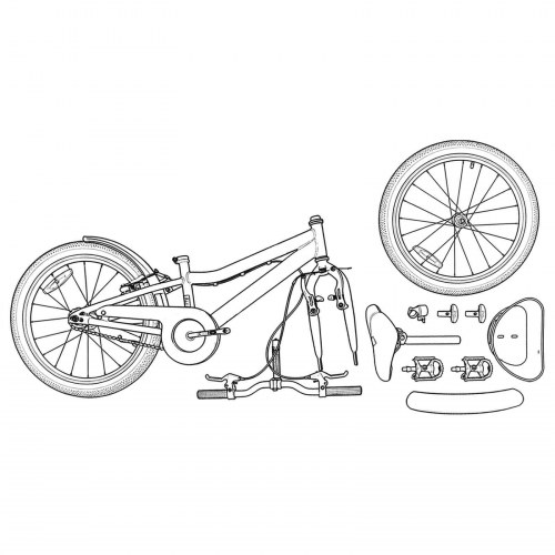 Børnecykel 20 tommer til børn i alderen 6-11 år Lyserød