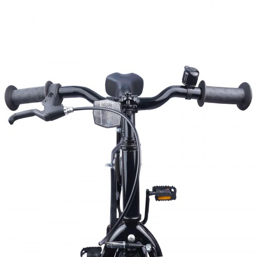 Børnecykel 20 tommer til børn i alderen 6-11 år Sort