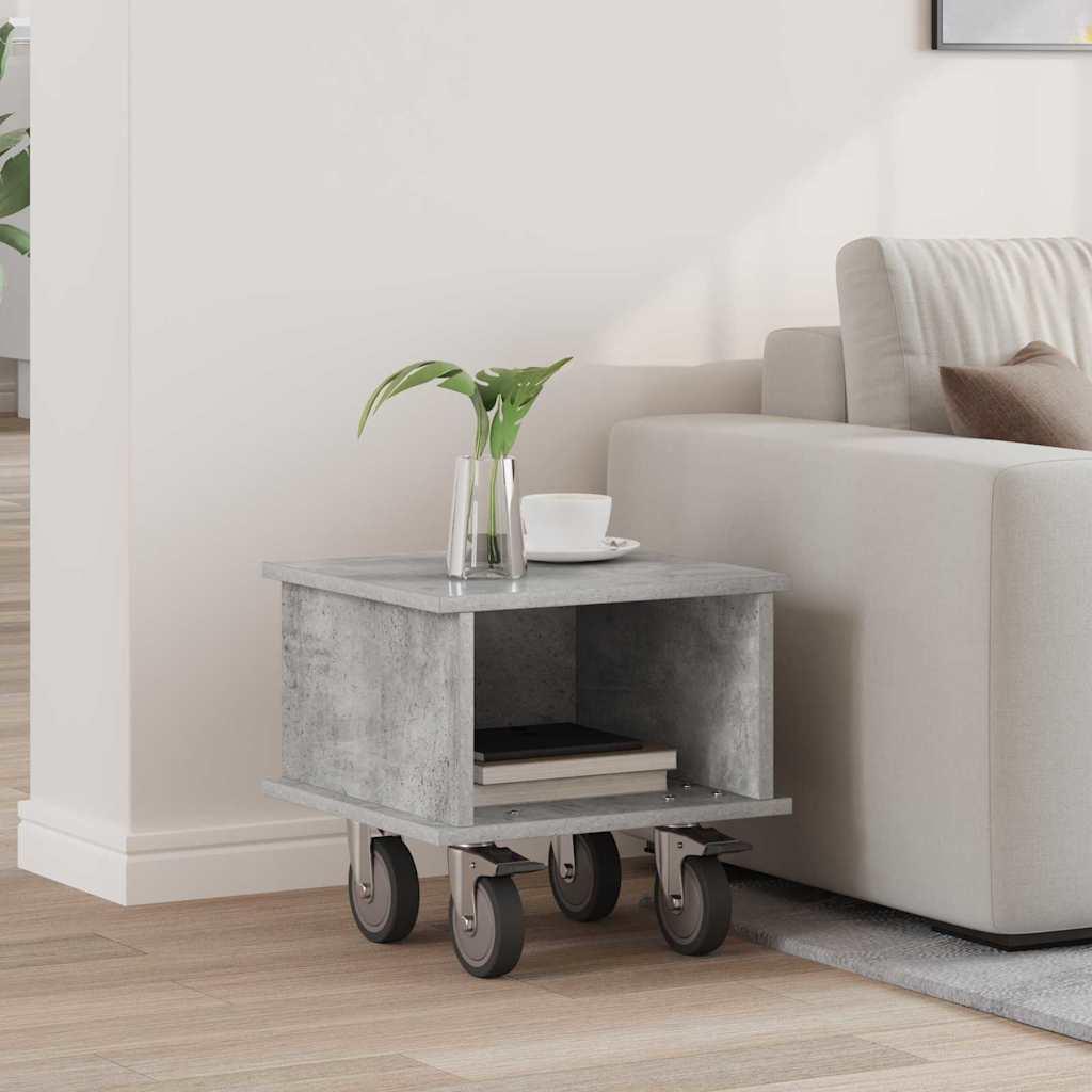 TV-bord Beton Grå 37 x 35 x 35 cm Konstrueret træ