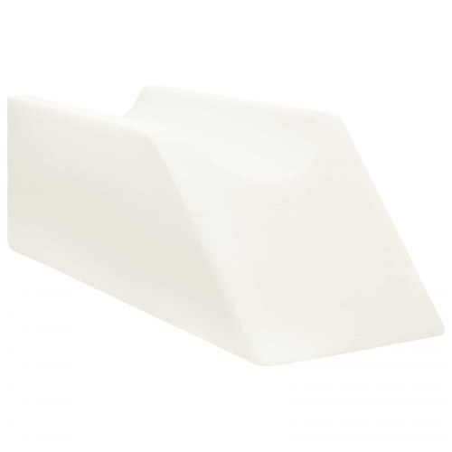 Benpude i kileform 68 x 25 x 21,5 cm - grå