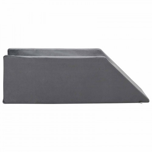 Benpude i kileform 68 x 25 x 21,5 cm - grå