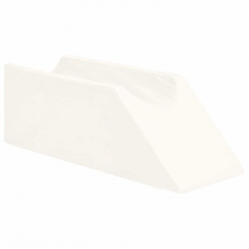 Benpude i kileform 68 x 25 x 21,5 cm - hvid