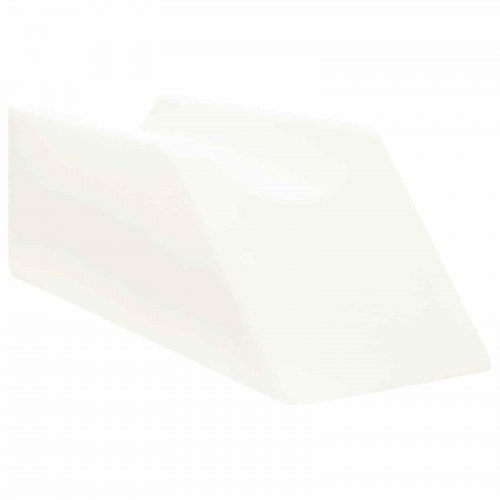 Benpude i kileform 68 x 25 x 21,5 cm - hvid