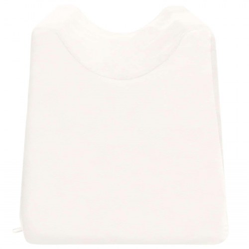 Benpude i kileform 68 x 25 x 21,5 cm - hvid