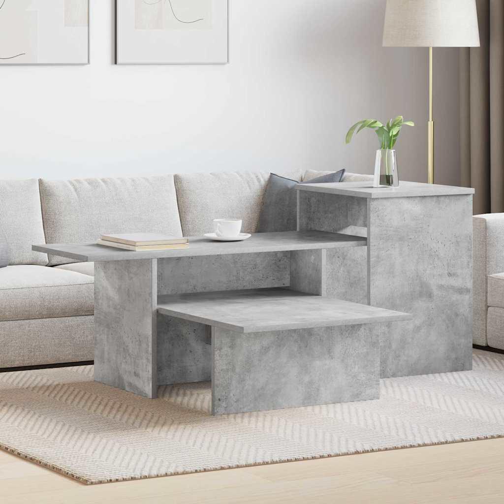 Konsolbord Beton Grå 80 x 50 x 225 cm Konstrueret træ