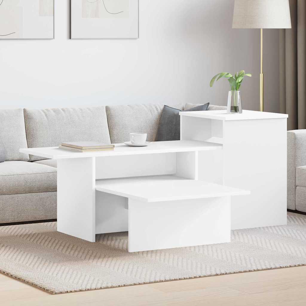Konsolbord Hvid 80 x 50 x 225 cm Konstrueret træ