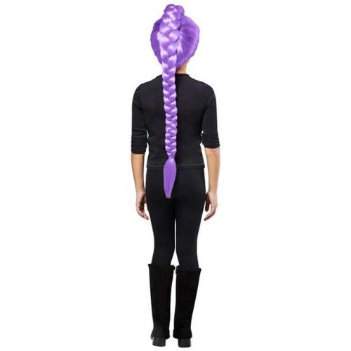 Rubies Kpop Rumi paryk til børn - lilla fletning