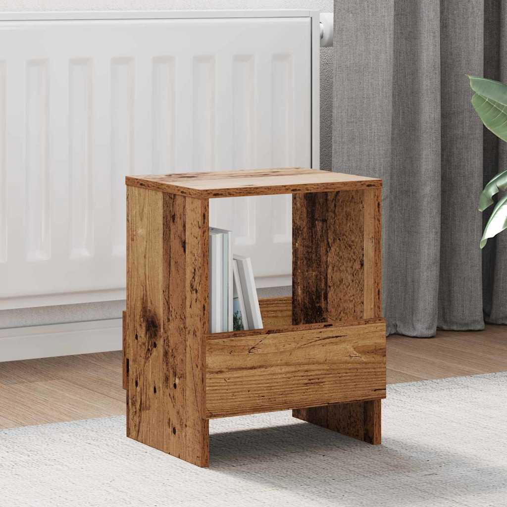 Magasin Rack 2 stk Gammelt træ 35 x 30 x 45 cm