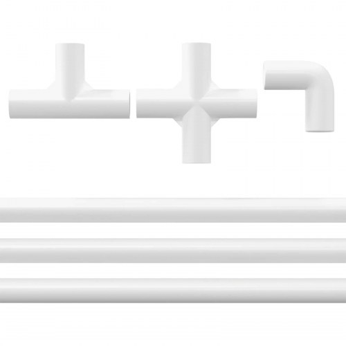 PVC rør 12 stk Hvid 12,2 x 1,8 x 500 mm Mterialpp og PE