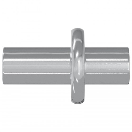 Hylde Peg Ensfarvet 2 stk Sølv 8,6 x 8,6 x 14,6 mm Stål