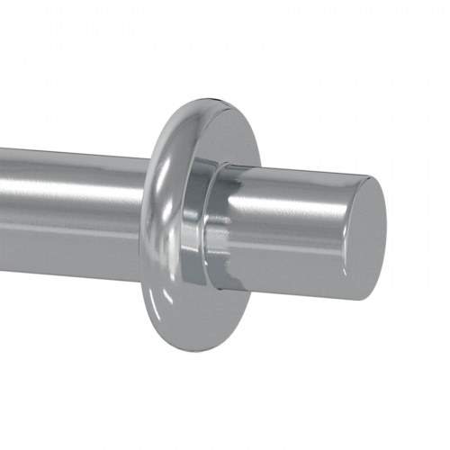 Hylde Peg Ensfarvet 2 stk Sølv 8,6 x 8,6 x 14,6 mm Stål