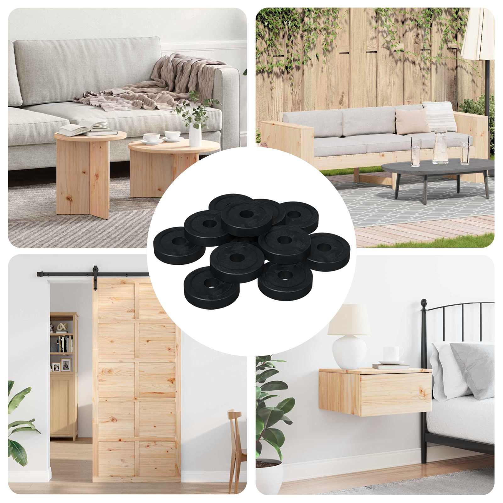 Velegnet til flade skiver 36000 stk Sort 15 x 4 x 3 mm