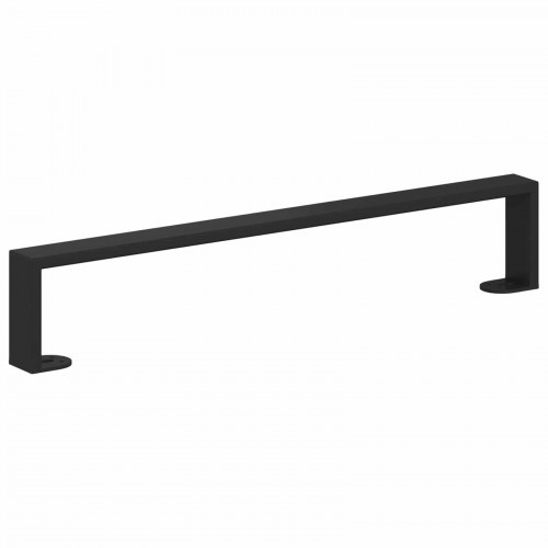 Møbelben i jern - 2 stk U-formede, sort 546 × 40,5 × 100 mm