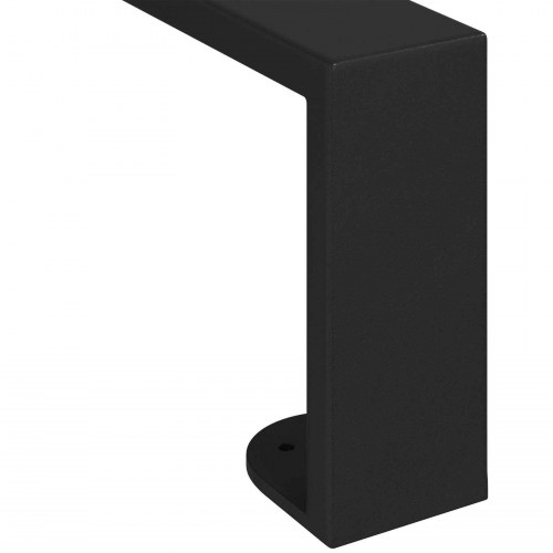 Møbelben i jern - 2 stk U-formede, sort 546 × 40,5 × 100 mm