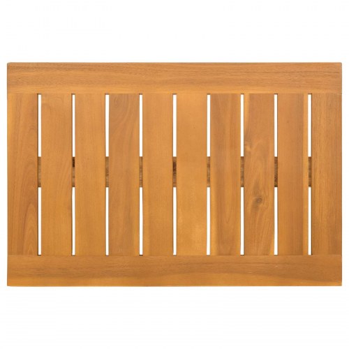 Bademåtte Ensfarvet Brun 60 x 40 cm træ