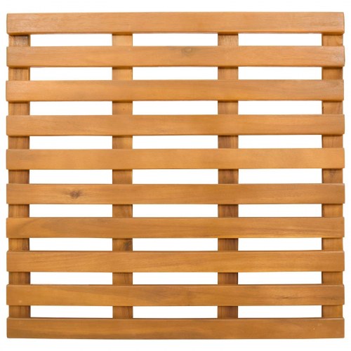 Bademåtte Ensfarvet Brun 100 x 53 cm træ