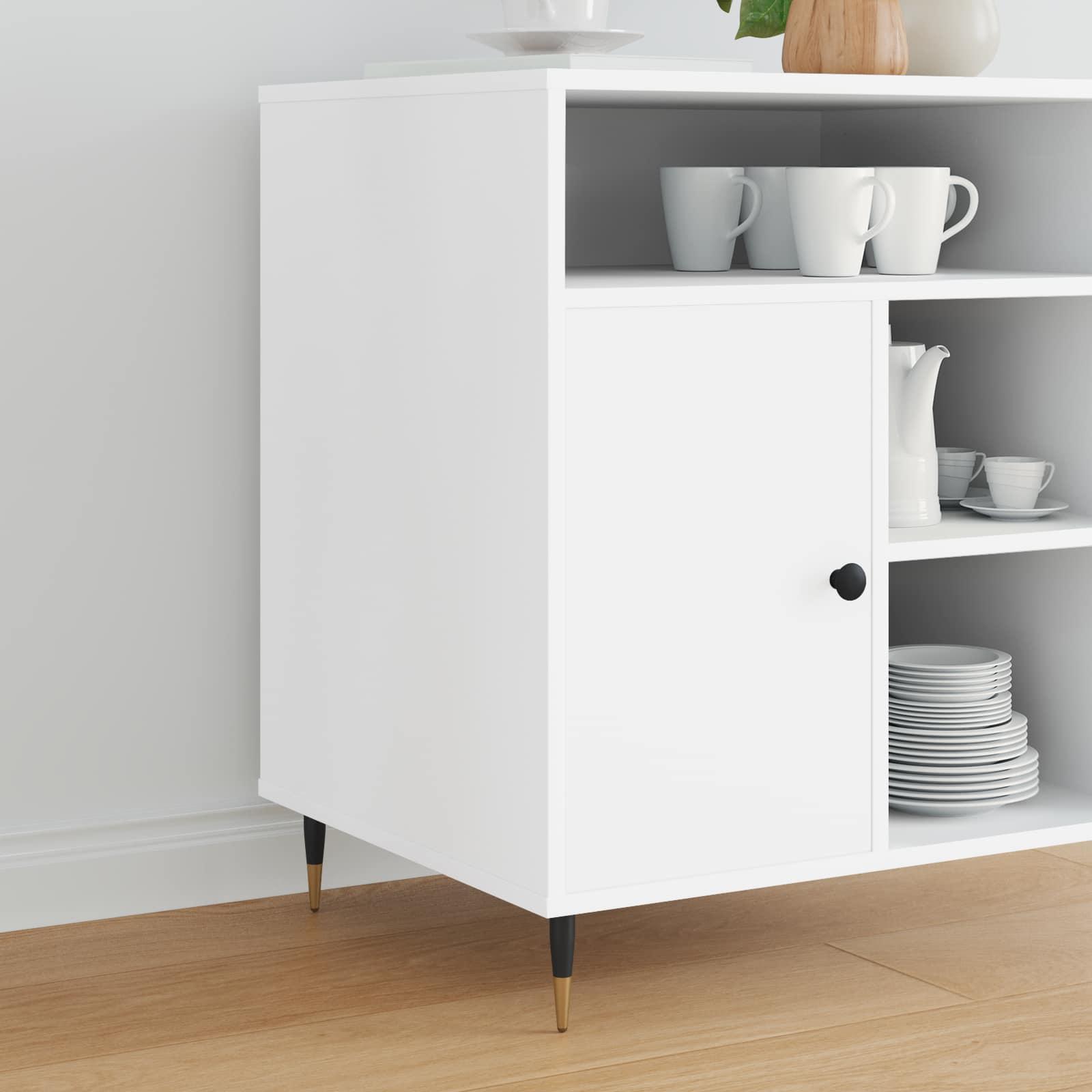 Møbelben 2 stk Sort og Guld Ø 40 x 98 mm Jern