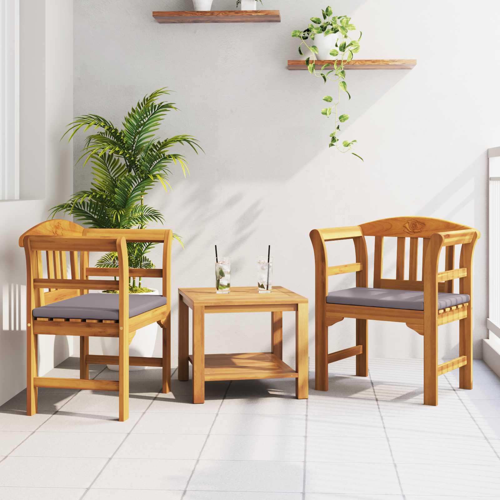 Bænk Naturlig Olie Finish 68,5 x 46 x 82,5 cm Massivt Akacietræ