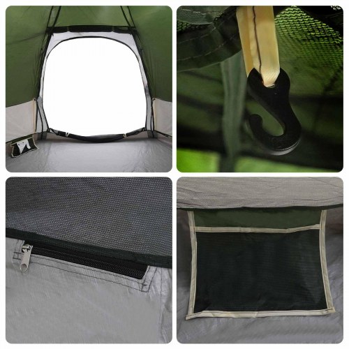 Øjeblikkeligt Telt med opbevaring Grøn 280 x 280 x 160 cm Stål