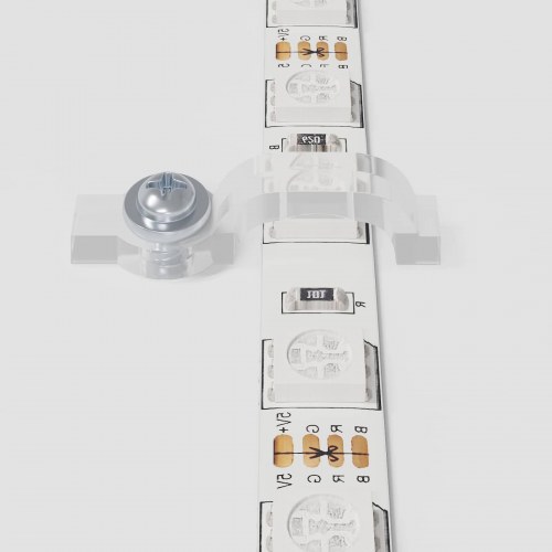 LED Strip 4 stk Sort og Gennemsigtig 40 x 0,8 x 0,3 cm