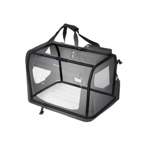 Foldbart transportbur til hund – stof, 102 × 69 × 69 cm, sort