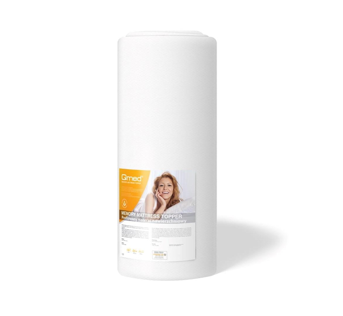 MDH profileret topmadras 90×200 – 4 cm, hvid skumgummi