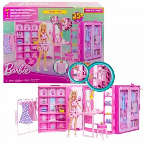 Barbie Dukke - Dream Closet med garderobeskab